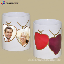 Sunmeta customized sublimation photo /logo ceramic color changing mugs